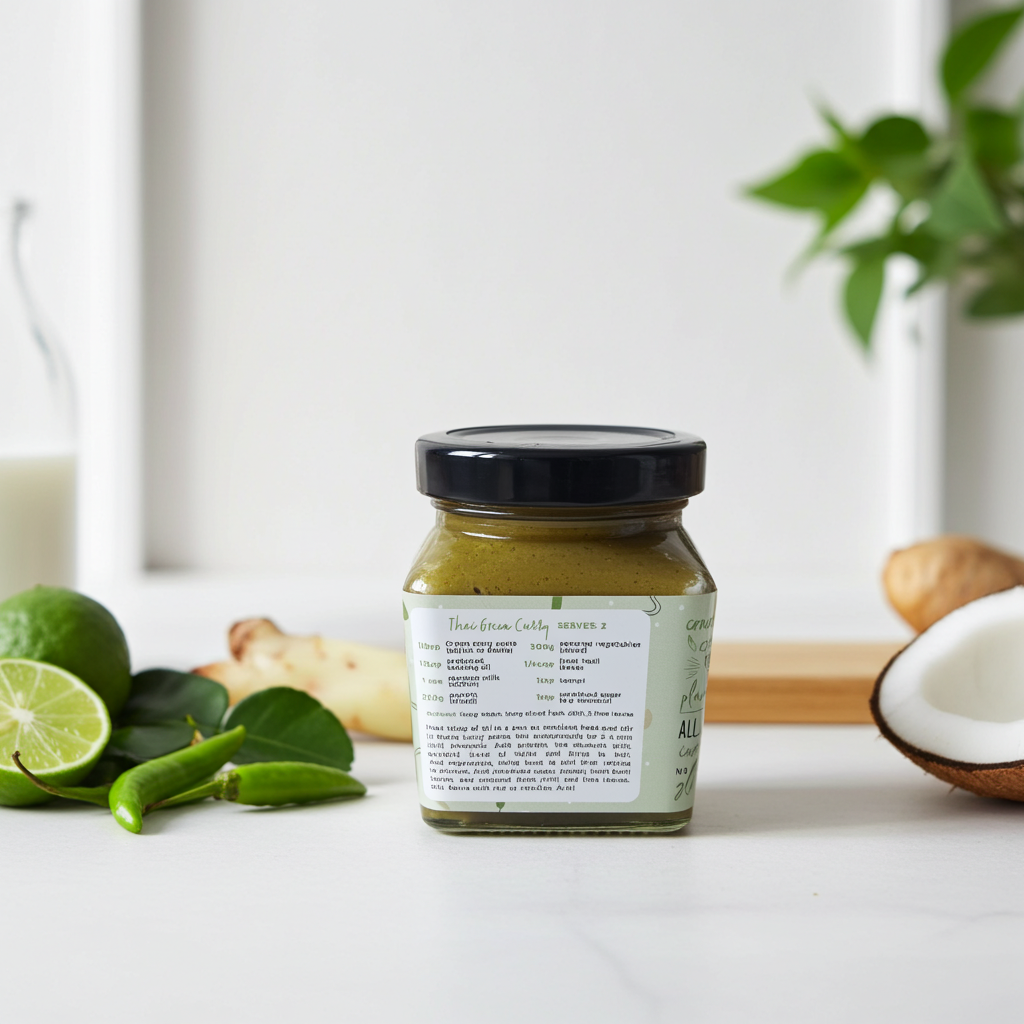 معجون الكاري الأخضر 