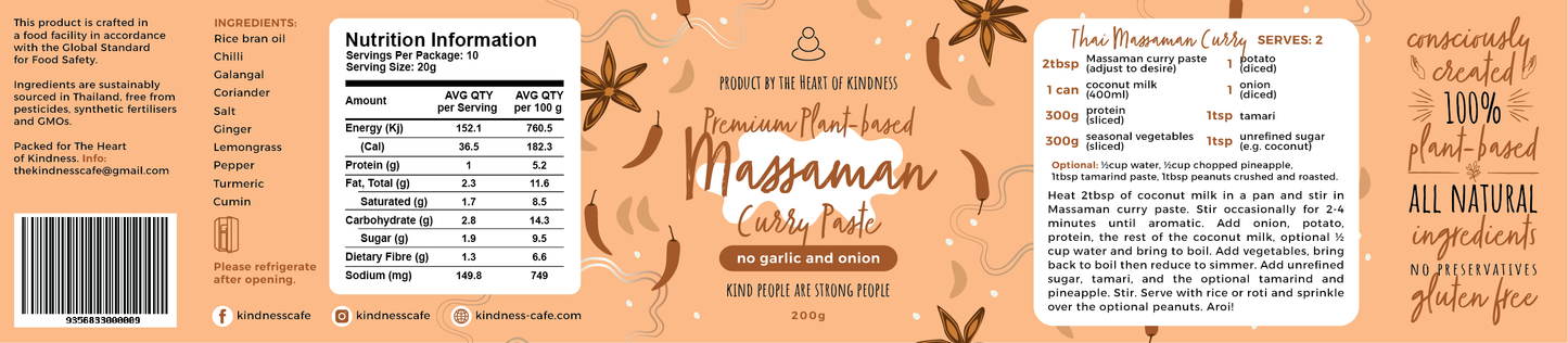 Massaman Paste (No Garlic No Onion)